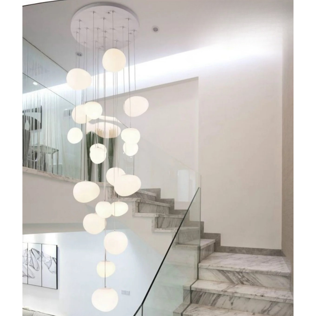 Lampadario moderno a sospensione 19 luci attacco G9 design elegante