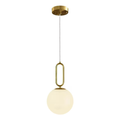 Lampadario moderno 1 luce G9 design minimal oro