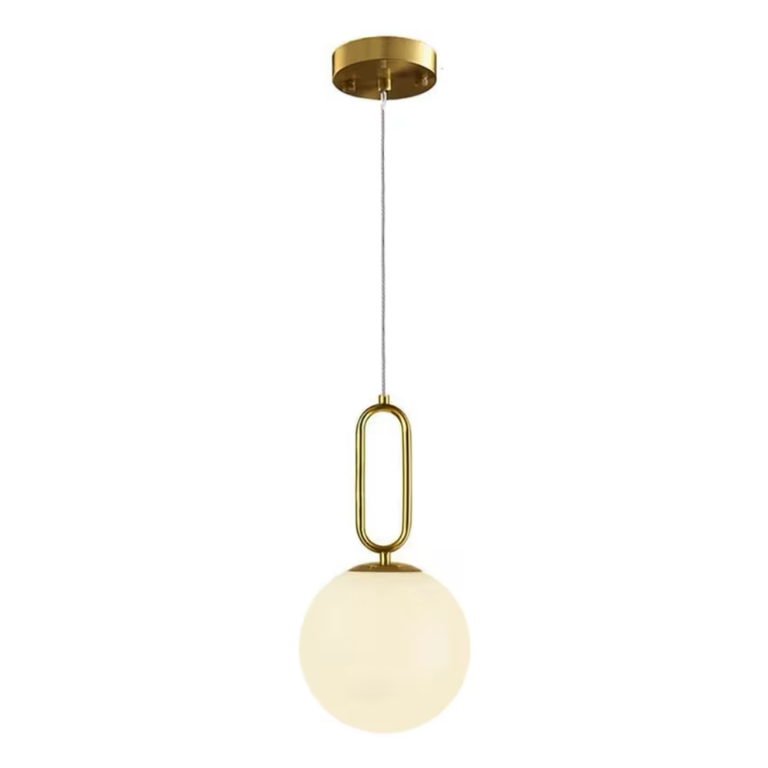 Lampadario moderno 1 luce G9 design minimal oro