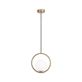 Lampadario moderno 1 luce G9 design anello oro