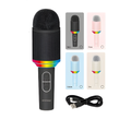 Microfono Karaoke Bluetooth LED RGB Wireless USB