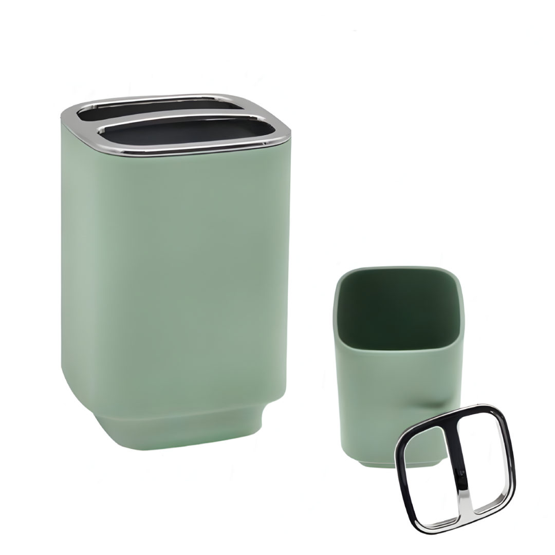 Portaspazzolino Bagno Moderno con Divisore Interno