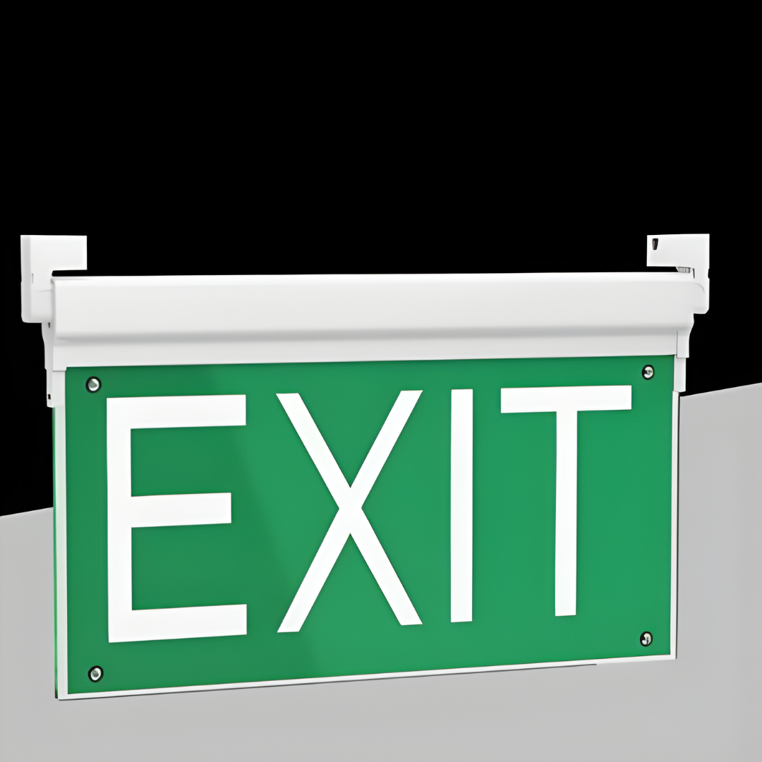 Segnale Uscita di Emergenza LED EXIT 0.8W 6500K IP23 Ricaricabile