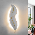 Applique LED da parete 12W design foglia elegante con CCT regolabile