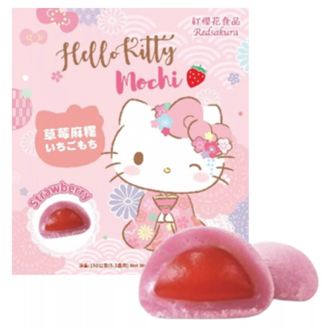 Hello Kitty Mochi Fragola – Dolci Giapponesi Ripieni alla Fragola
