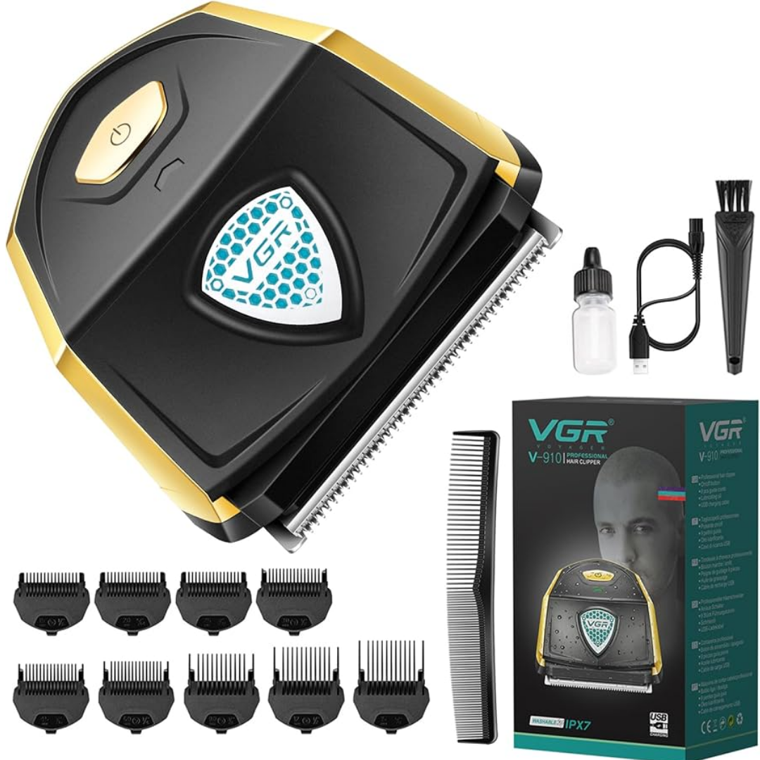 Rasoio Elettrico V-910 Tagliacapelli a Batteria