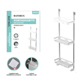 Portaoggetti da Parete Bagno 2 o 3 Ripiani