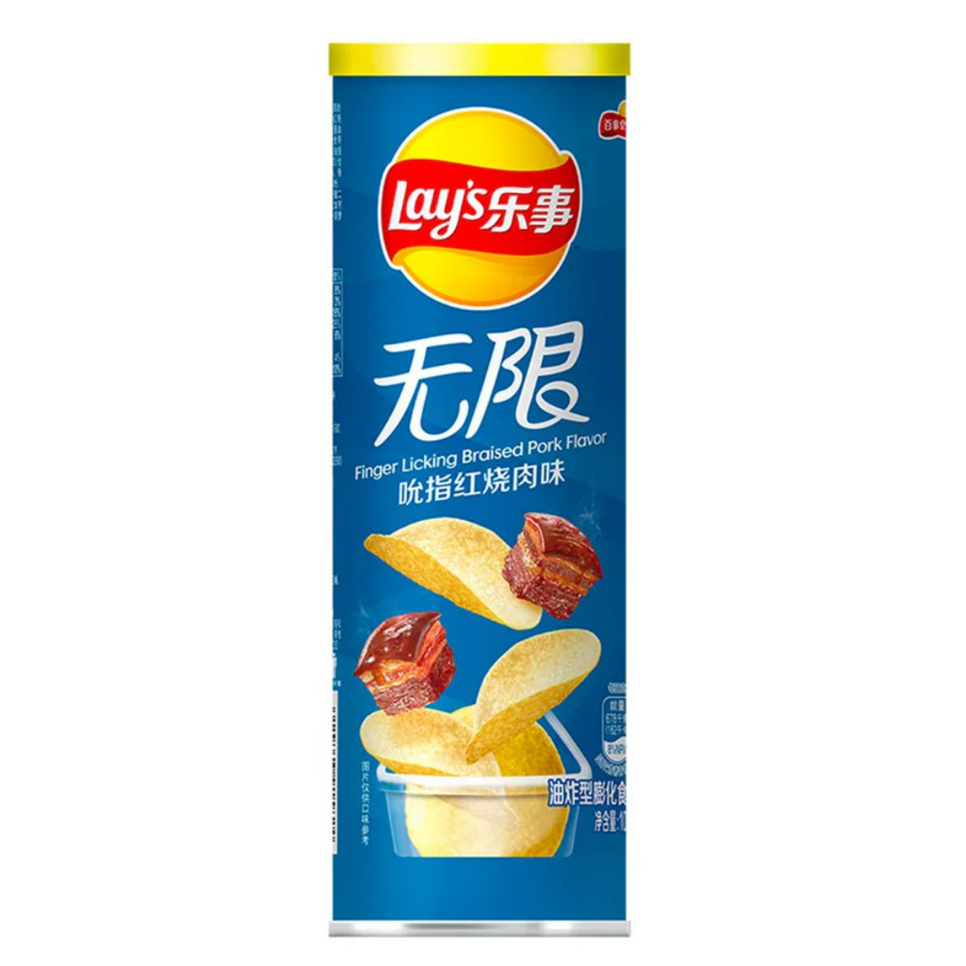 Lay’s Stax Patatine Gusto BBQ – Chips Croccanti in Tubo