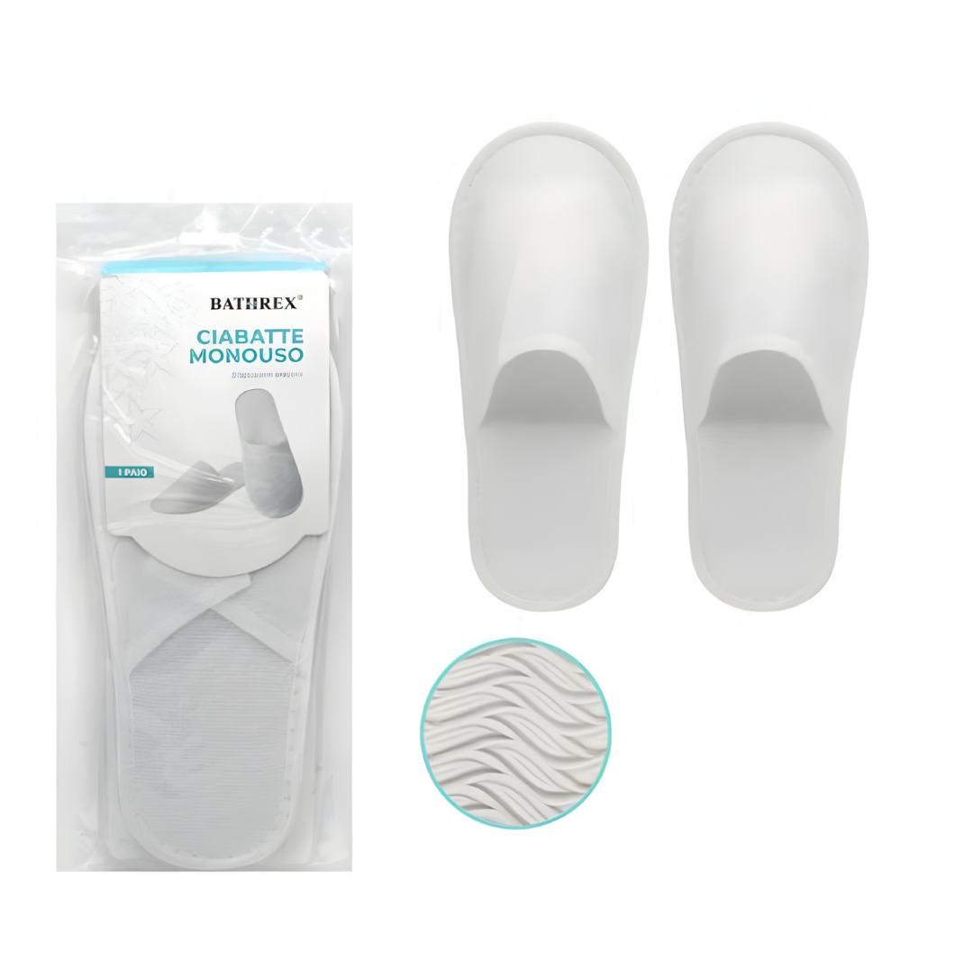 Ciabatte Monouso Antiscivolo Taglia Unica 1 Paio Comfort