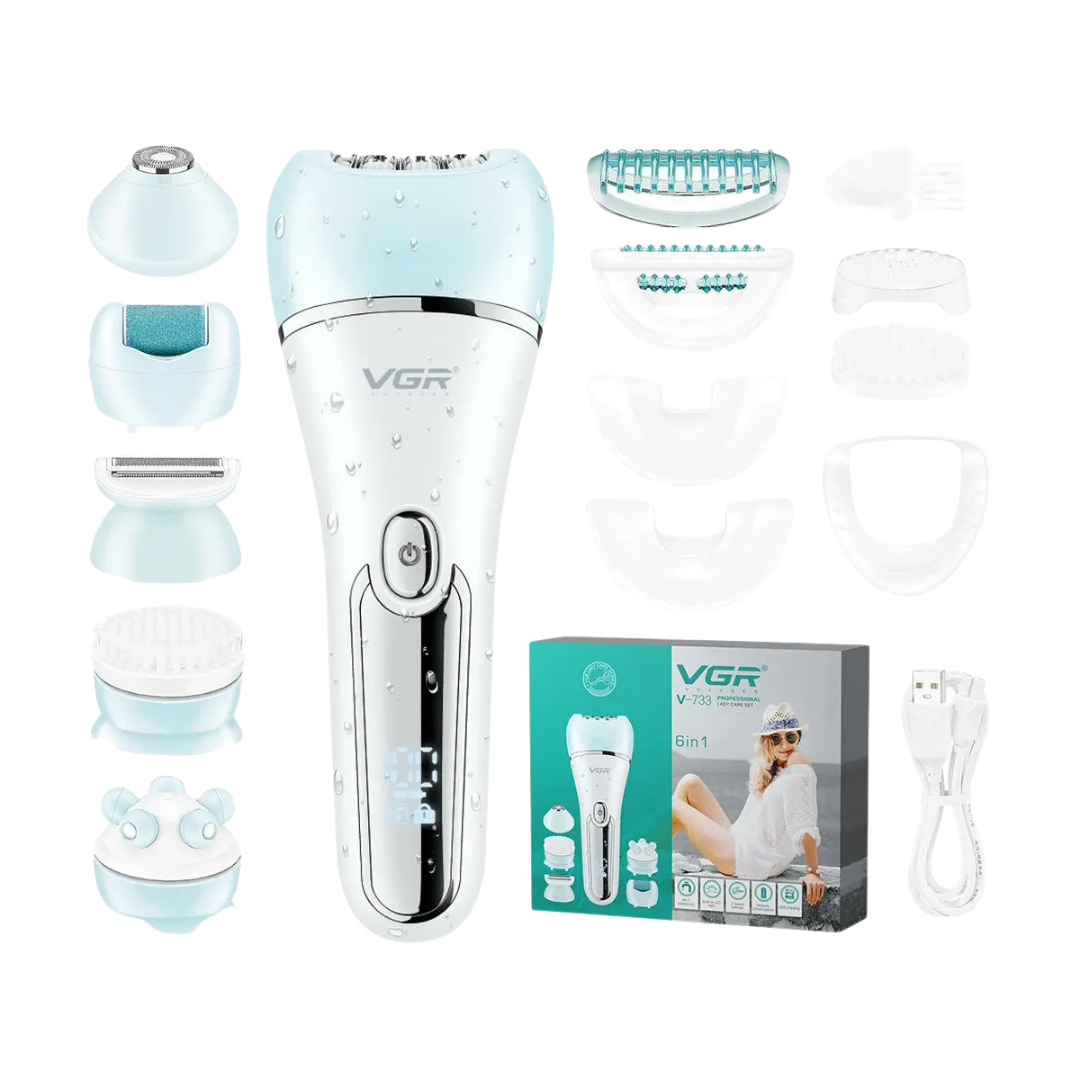 Depilatore V-733 6in1 Ricaricabile Multifunzione Corpo