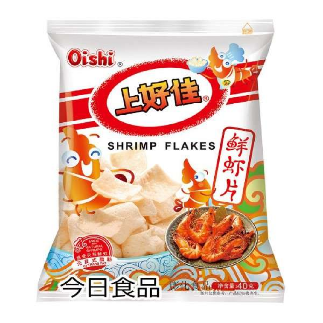 Oishi Shrimp Flakes - Snack Salato con Gamberi