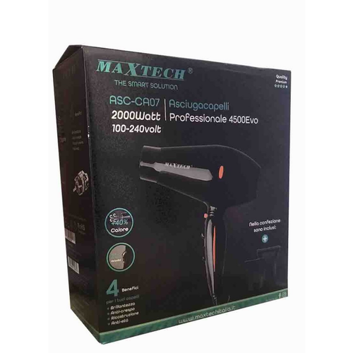 Asciugacapelli ASC-CA07 2000W Professionale con Beccucci