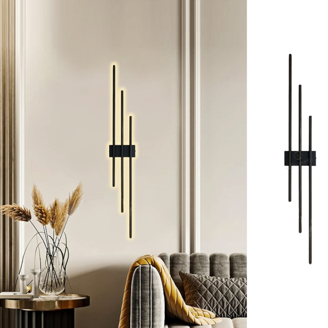 Applique da Muro LED 23W Moderna Nero Oro 3000K/4000K IP20