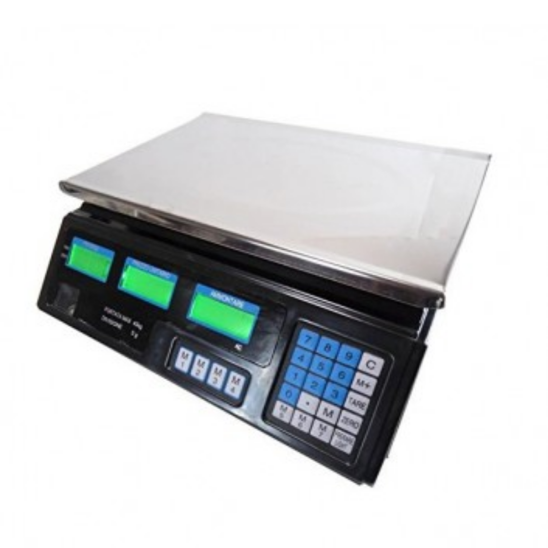 Bilancia Elettronica Digitale Professionale 40kg in Acciaio Inox