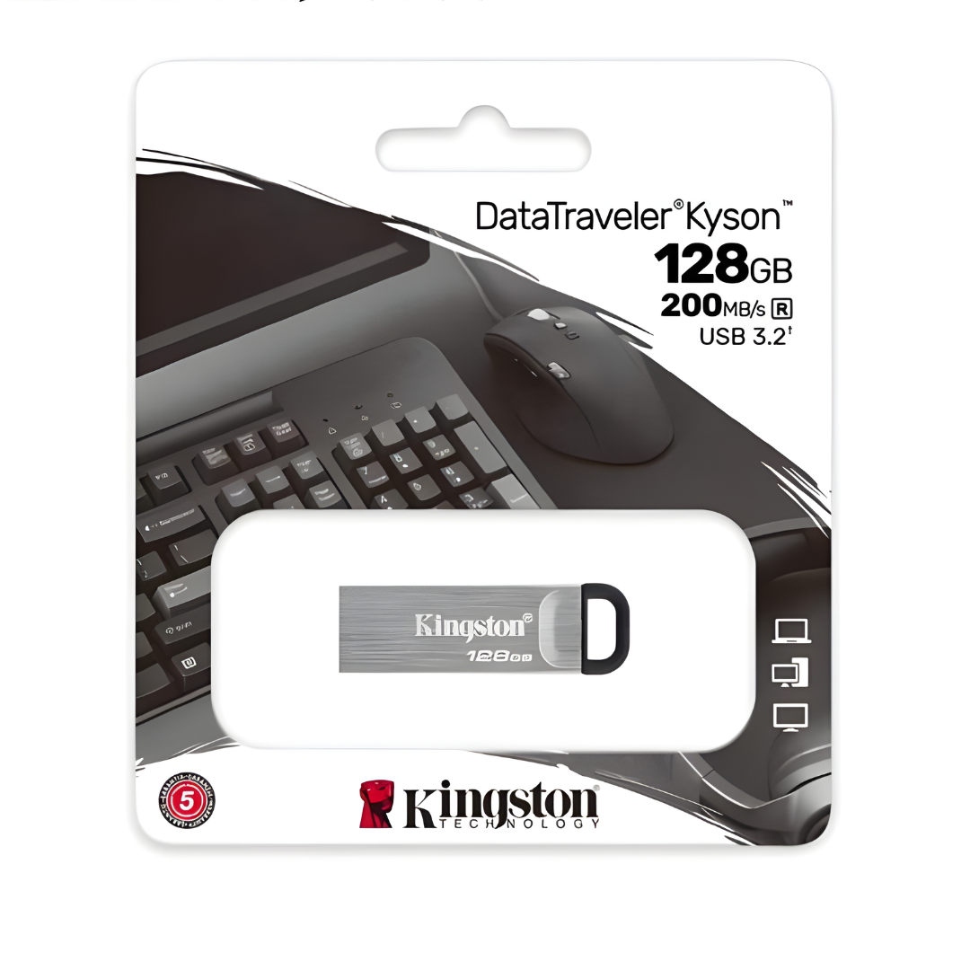 Chiavetta USB 128GB 3.2 DataTraveler Kyson Metal Alta Velocità
