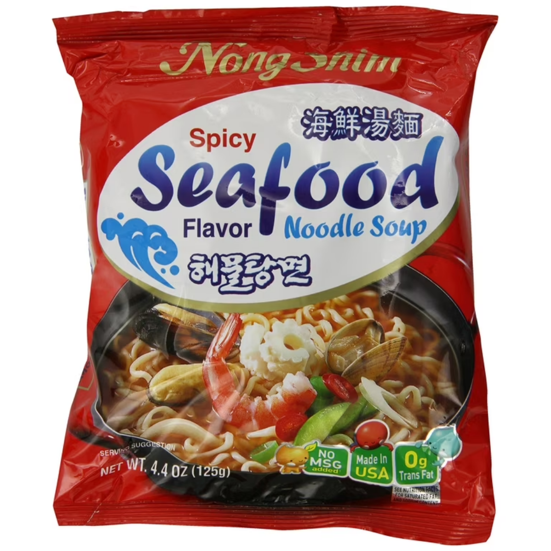 NongShim Seafood Ramyun Piccante Noodles Coreani Gusto Frutti di Mare