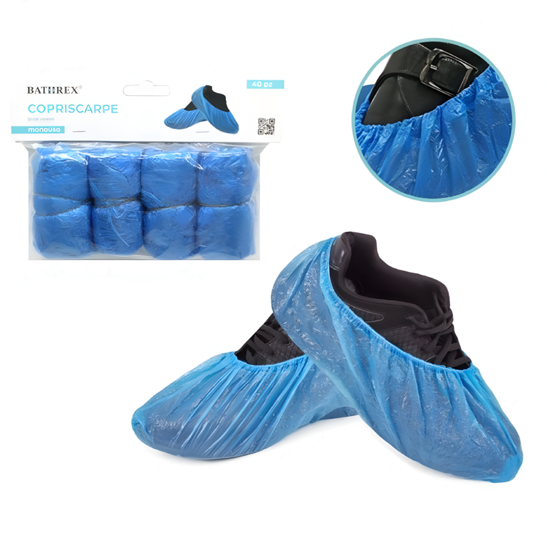 Copriscarpe Monouso in PE Elastici