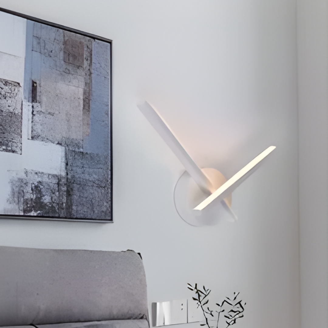 Applique LED da parete 6W moderna design incrociato luce calda 3000K